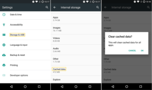 Clear App Cache and Data
